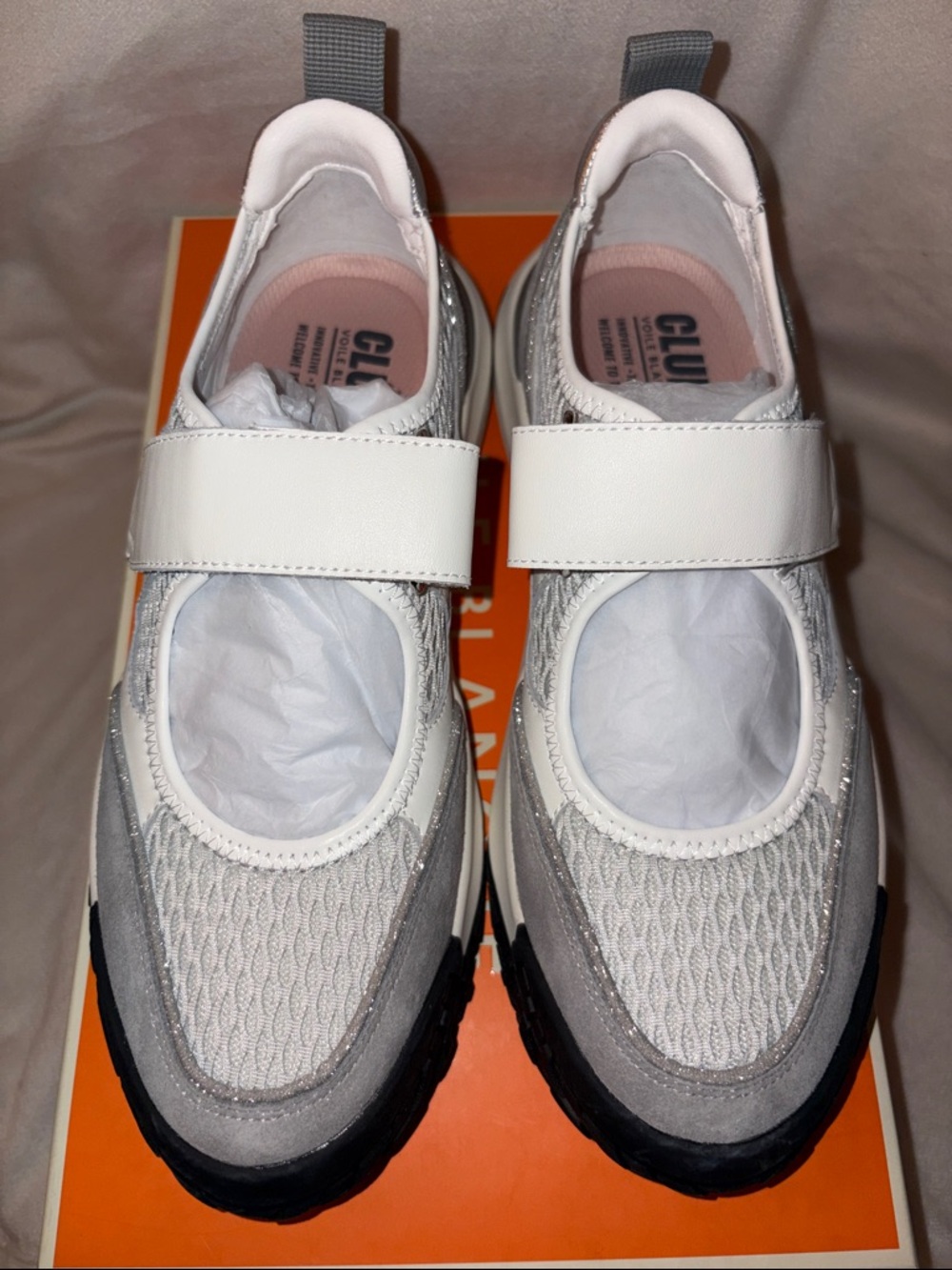 NWT VOILE BLANCHE Club Act Babe Mary Jane Sneaker in Lead Grey - Picture 10 of 16